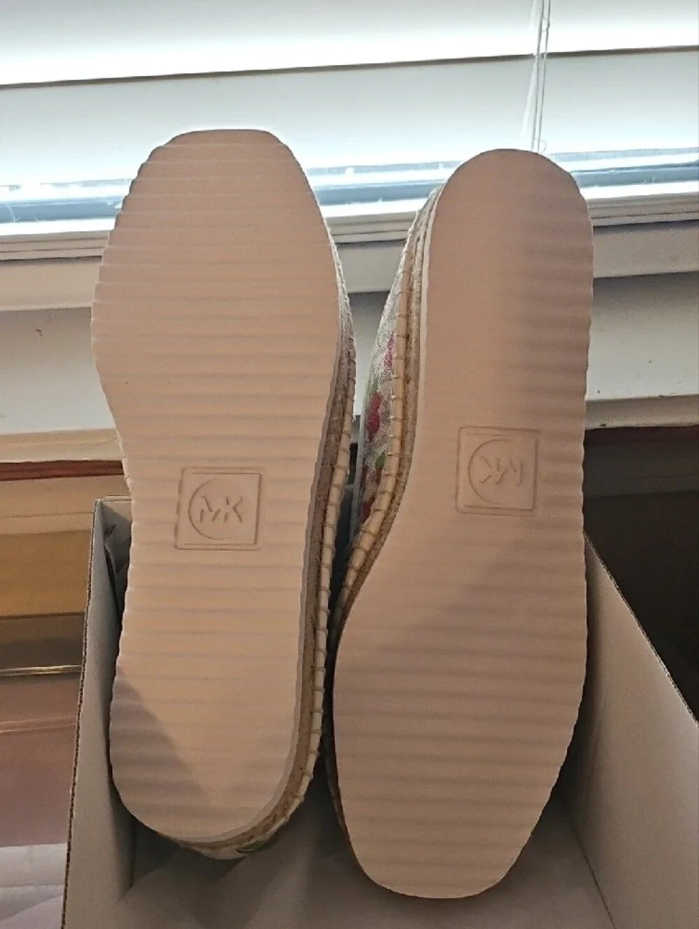 MICHAEL Michael Kors Pink Floral Canvas Espadrille Slip-Ons